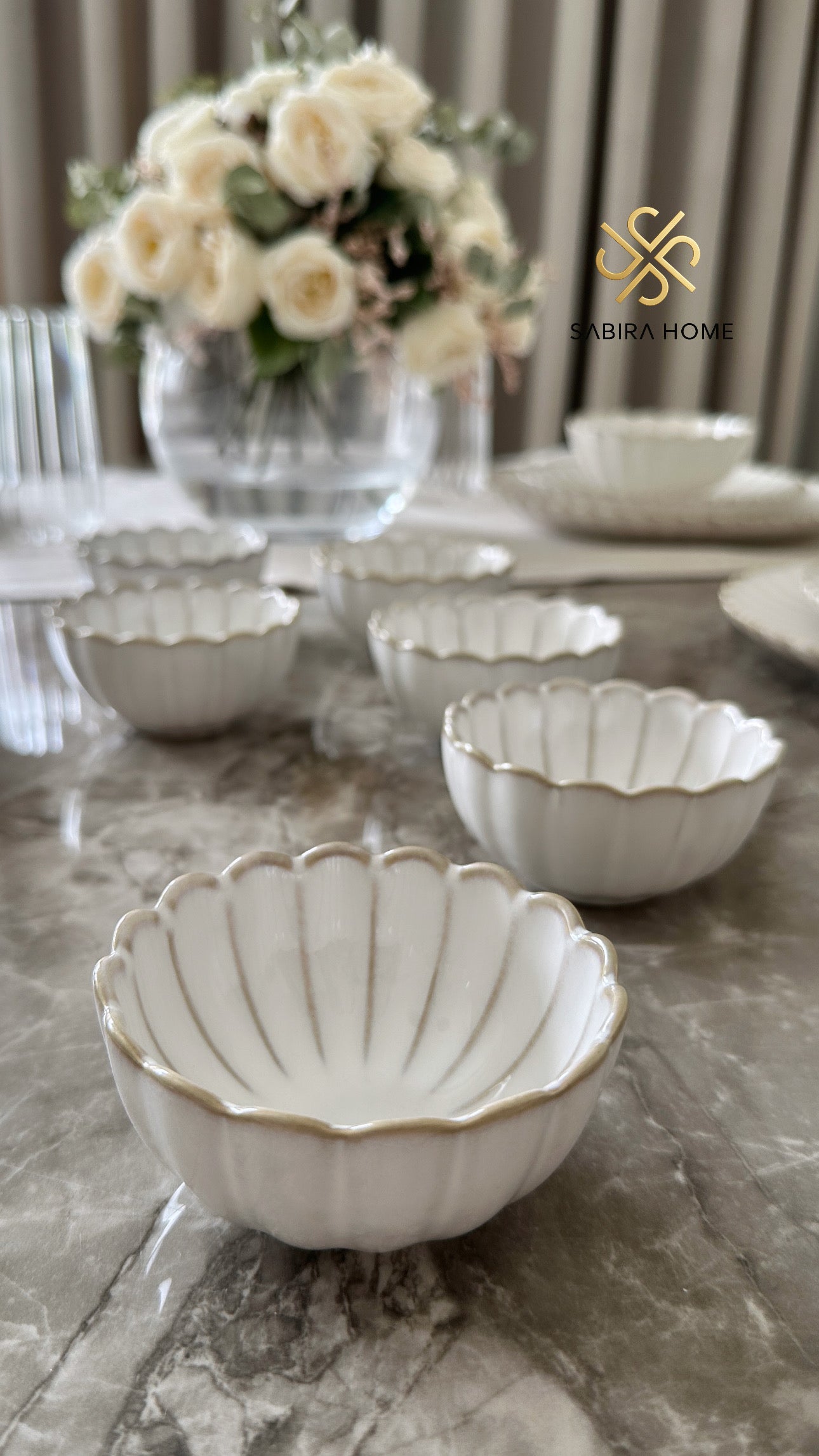 Dipschalen Bloomy Lotus 6er Set