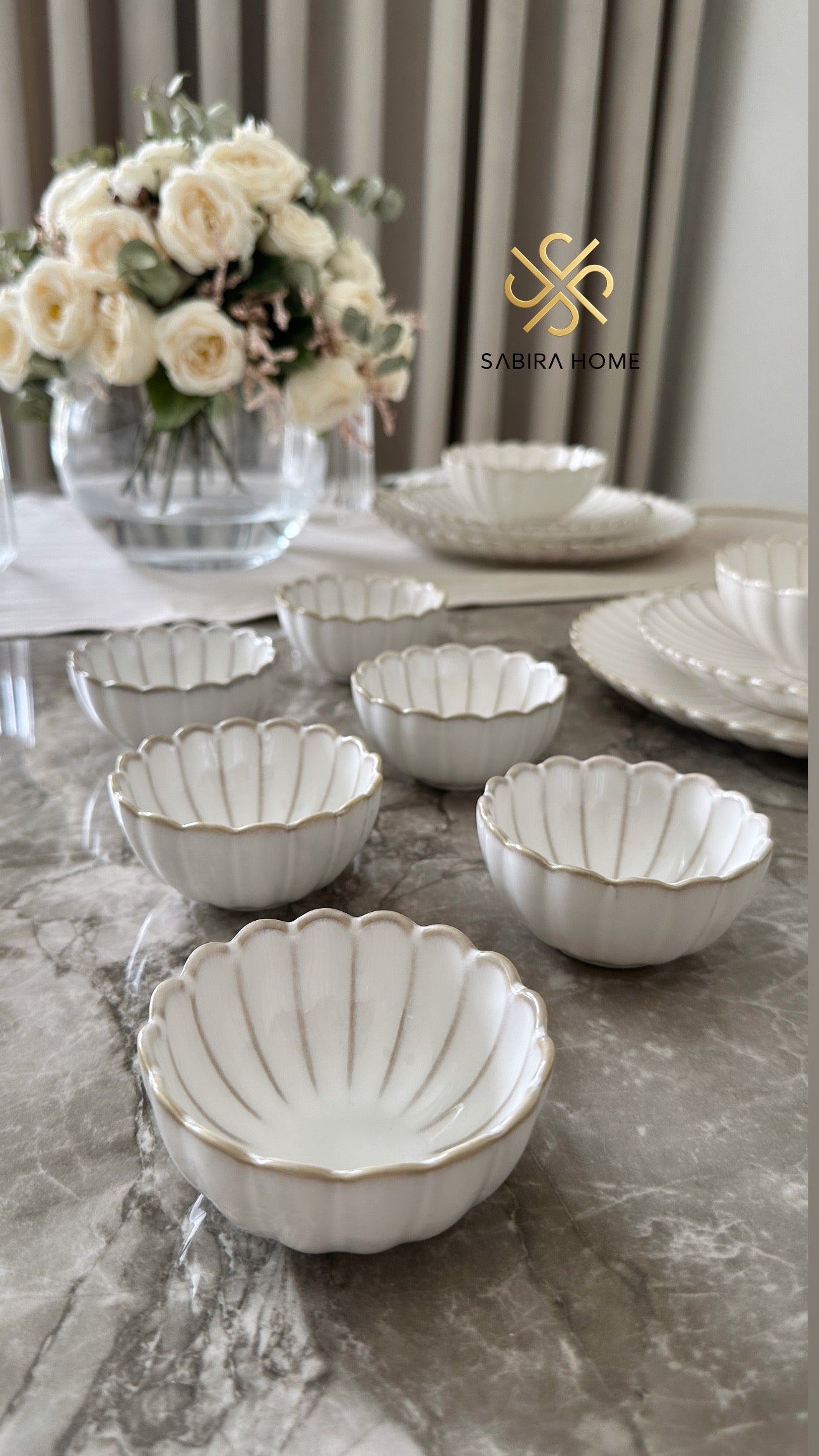 Dipschalen Blumenform Lotusform 6 er set