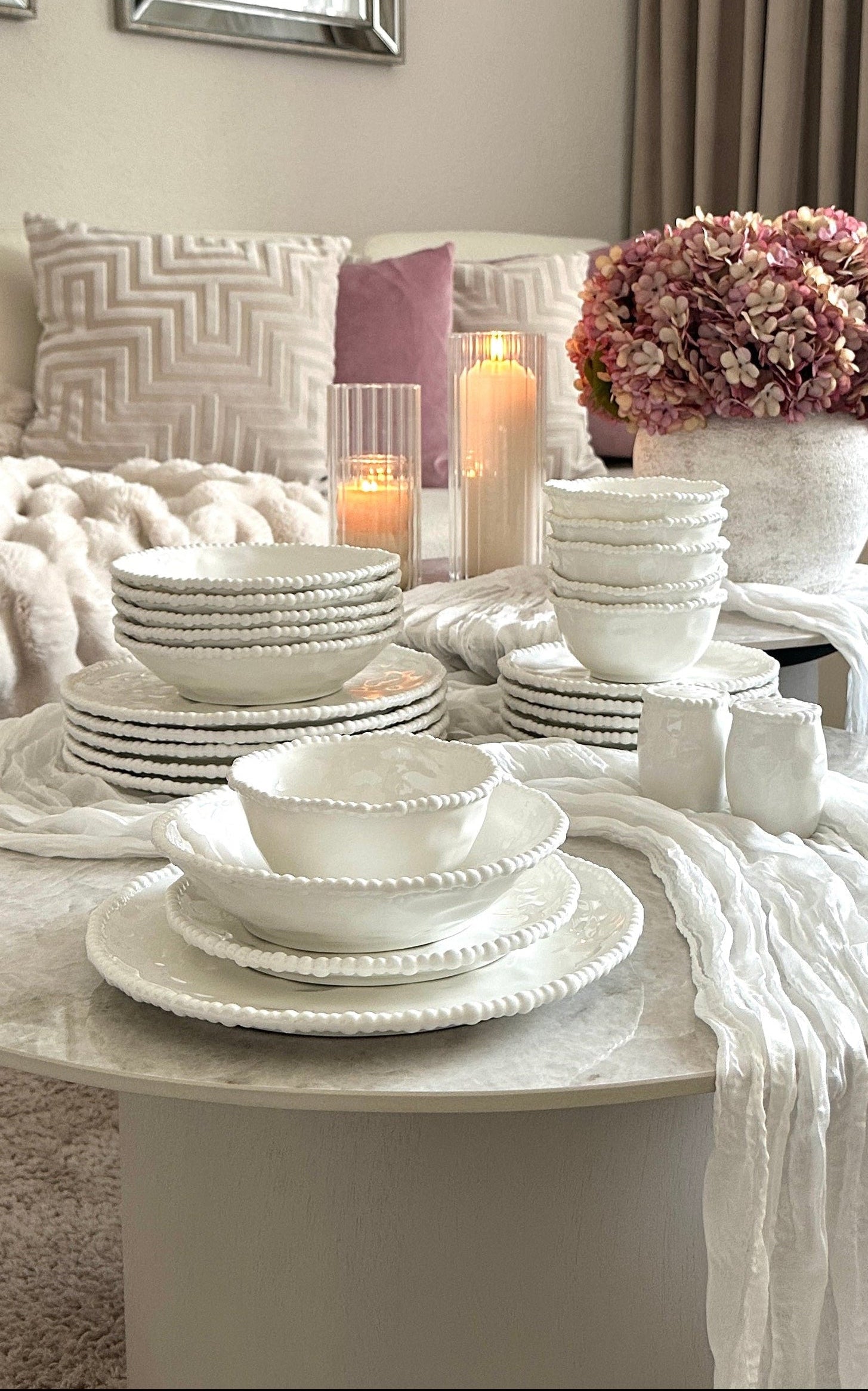 Pearly Tafelservice 26-teilig 6 Personen – Sabira Home