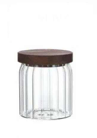 Vorratsbehälter gerillt Vorratsglas