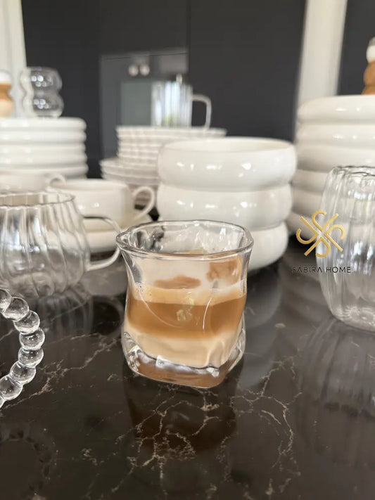 Kaffee Wasser Cocktail Glas