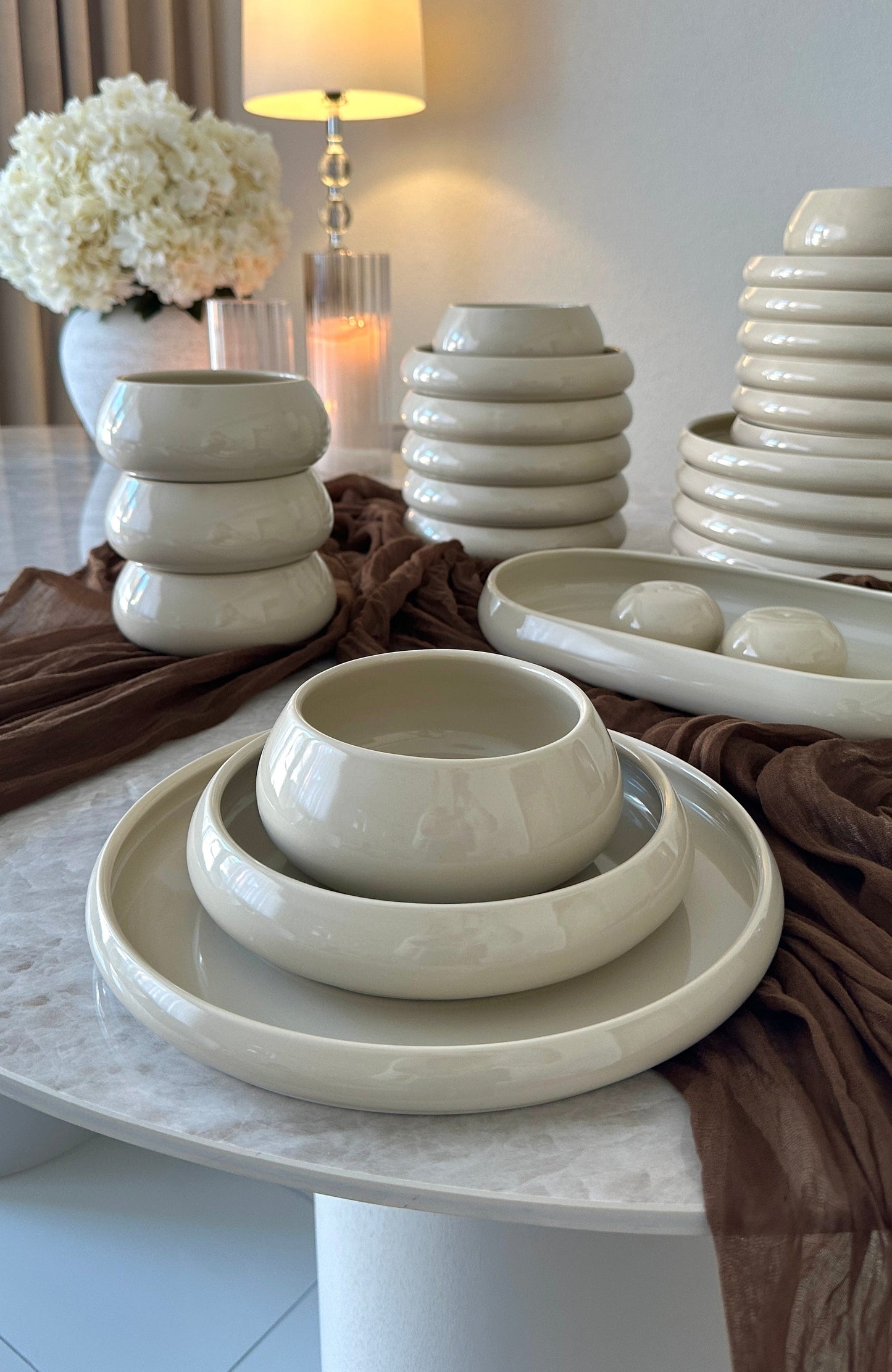 Lissa Bonna Biscuit Geschirrset 27-teilig