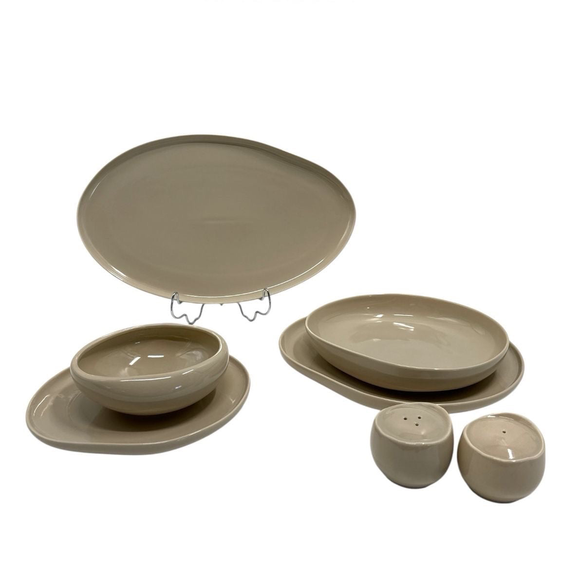 Wave tableware set for 6 people, 27 pieces.