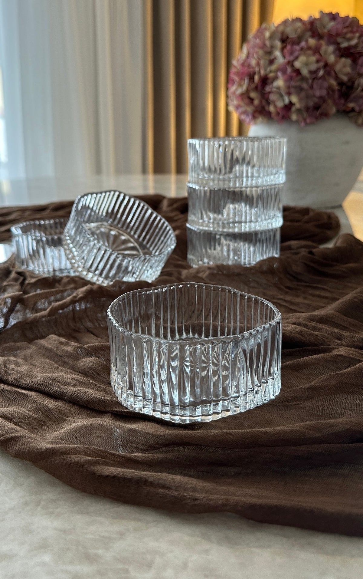 Terra Buccia Glasschalen 6er Set – Sabira Home