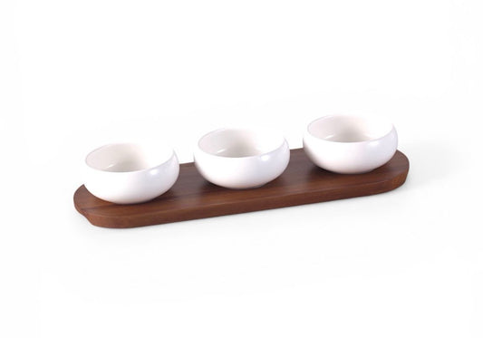 Belicia Akazie Servierschalen Set 4 tlg. Ø 11 cm