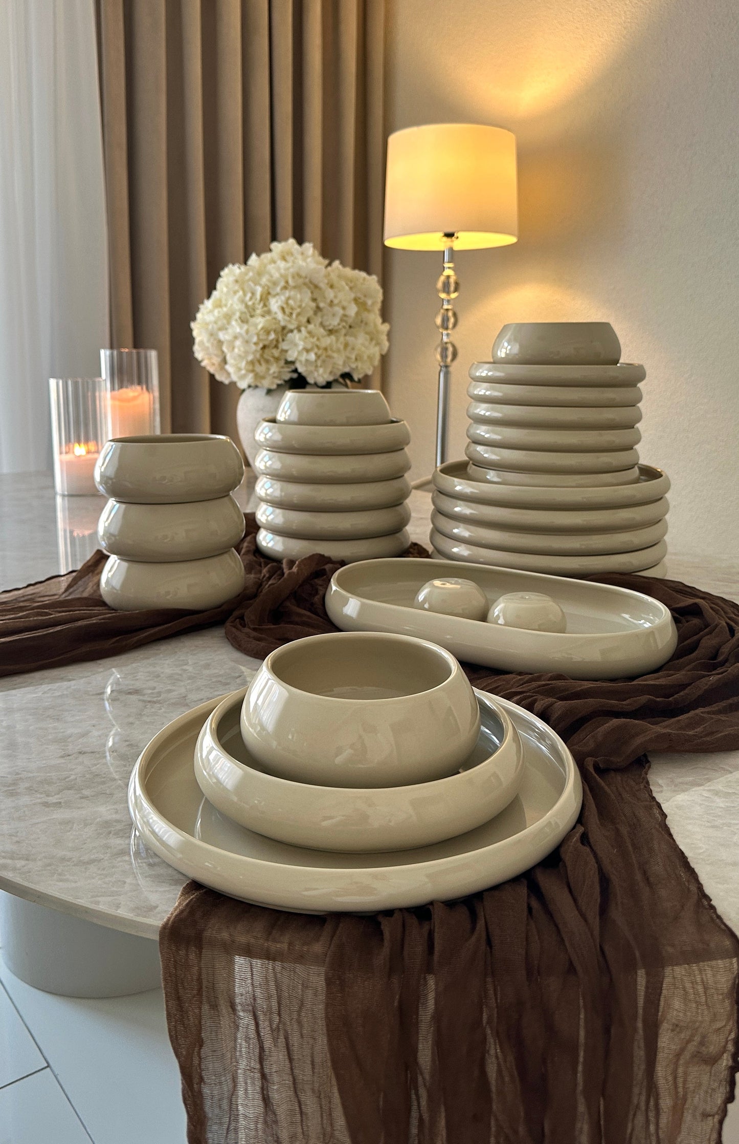 Lissa Bonna Biscuit Geschirrset 27-teilig