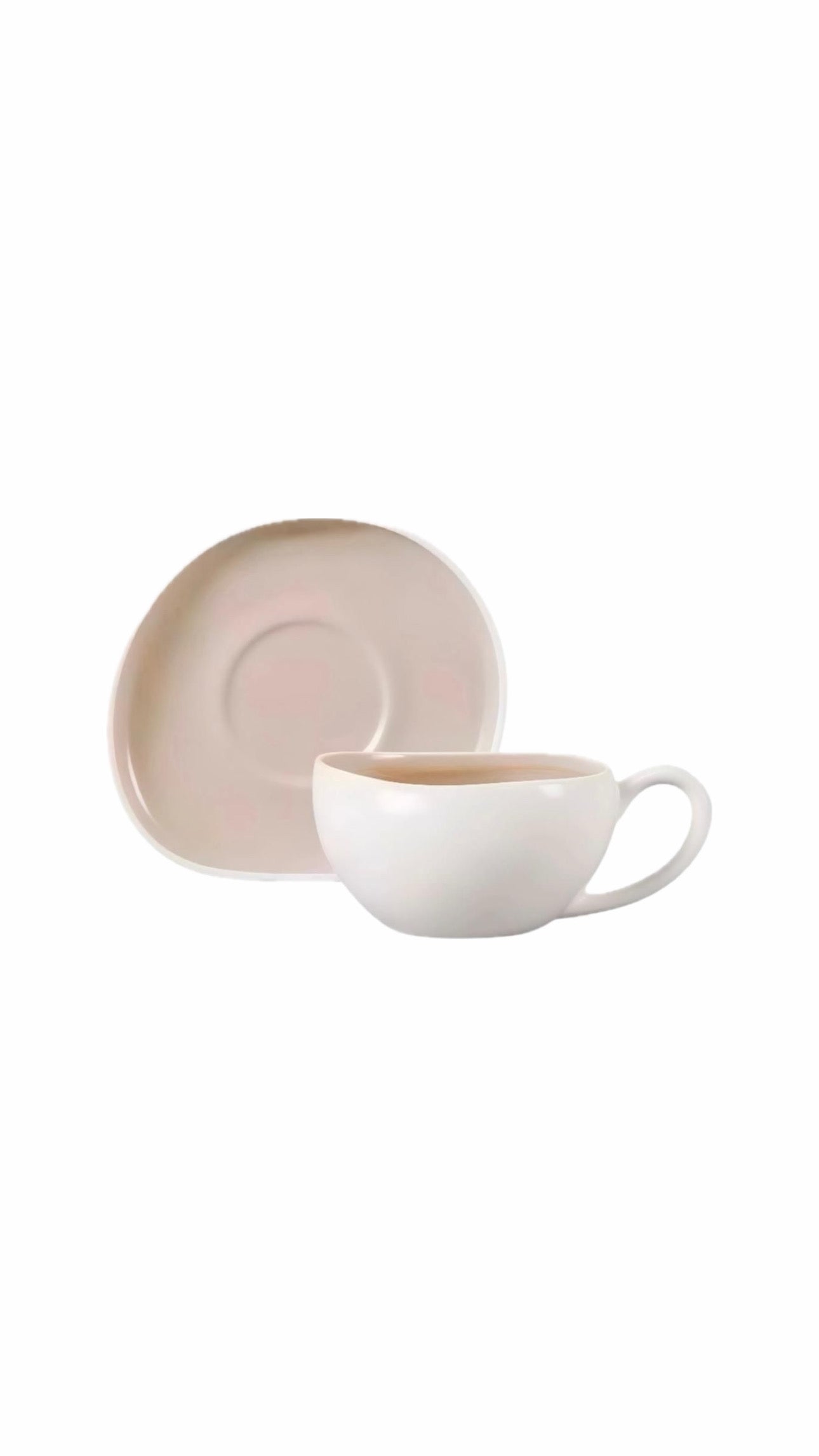 Wave Cream Kaffeetassen Set - 6 Personen