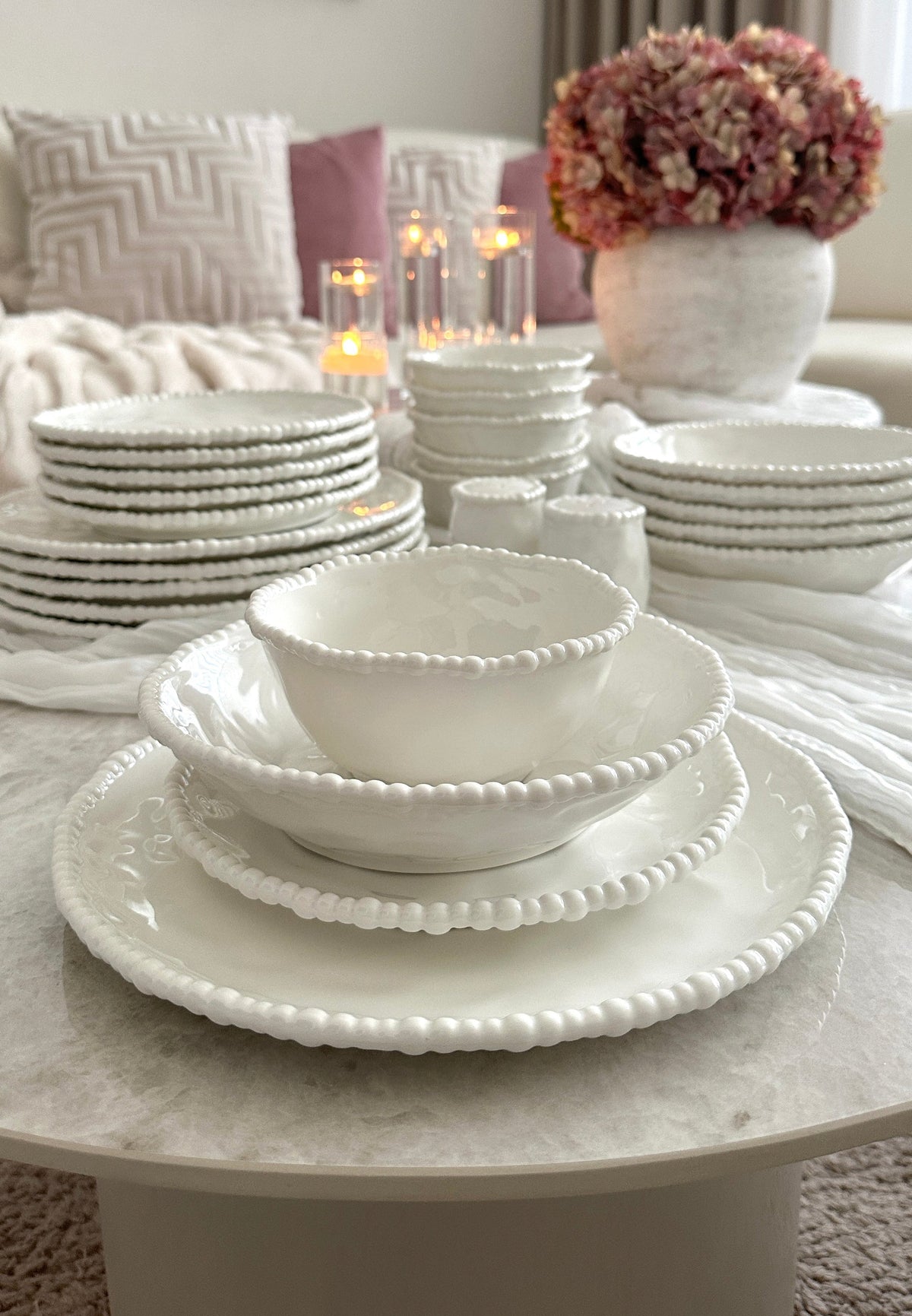 Pearly Tafelservice 26-teilig 6 Personen – Sabira Home