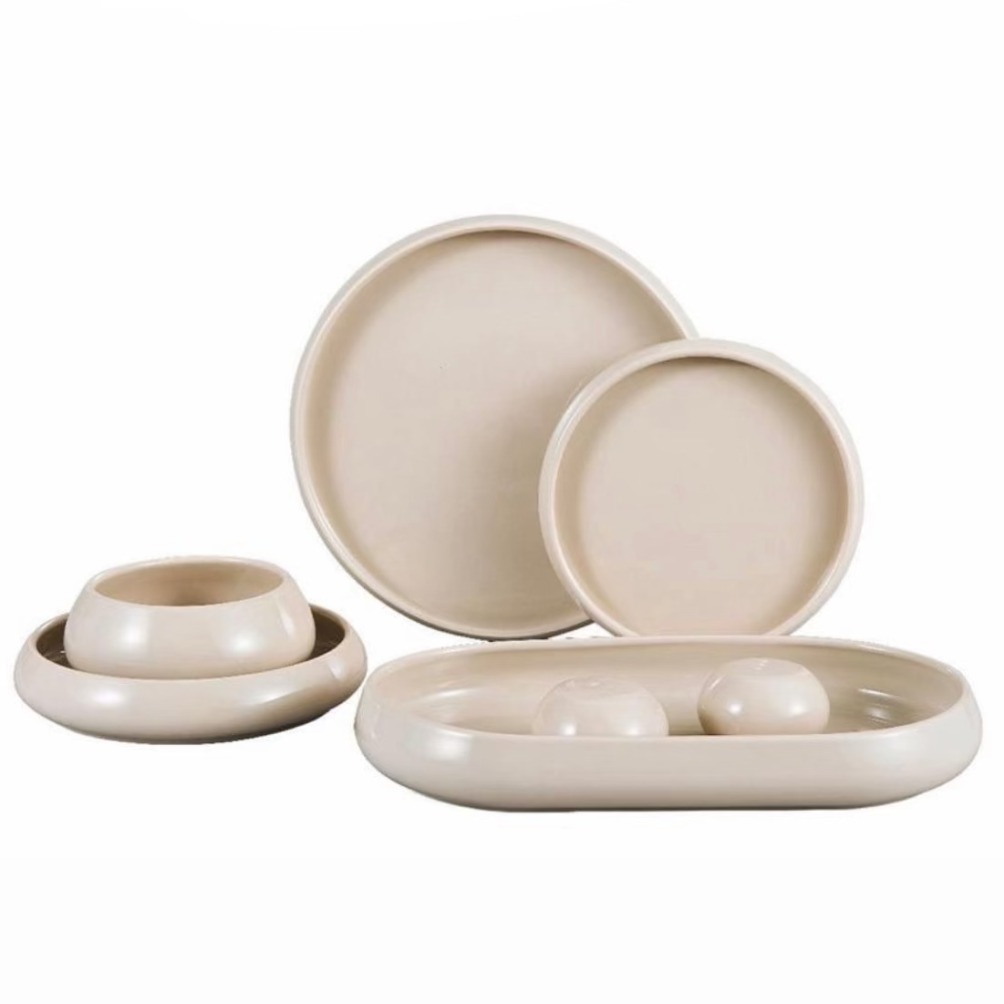 Lissa Bonna Biscuit Geschirrset 27-teilig